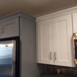 gray next to white cabinet sottsdale kitchen