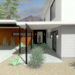 scottsdale modern house with a carport